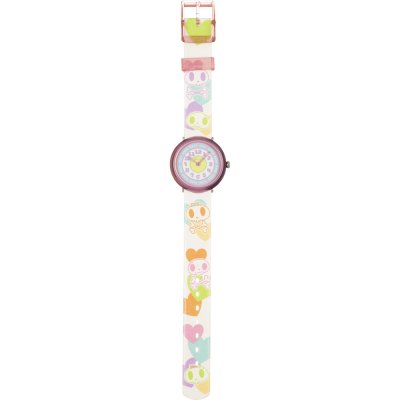 Flik Flak 5+ Power Time FPN039 Skulls & Hearts Horloge