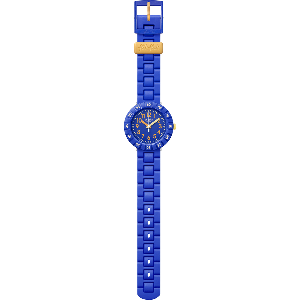 Flik Flak 7+ Power Time FCSP085 Solo Blue Horloge