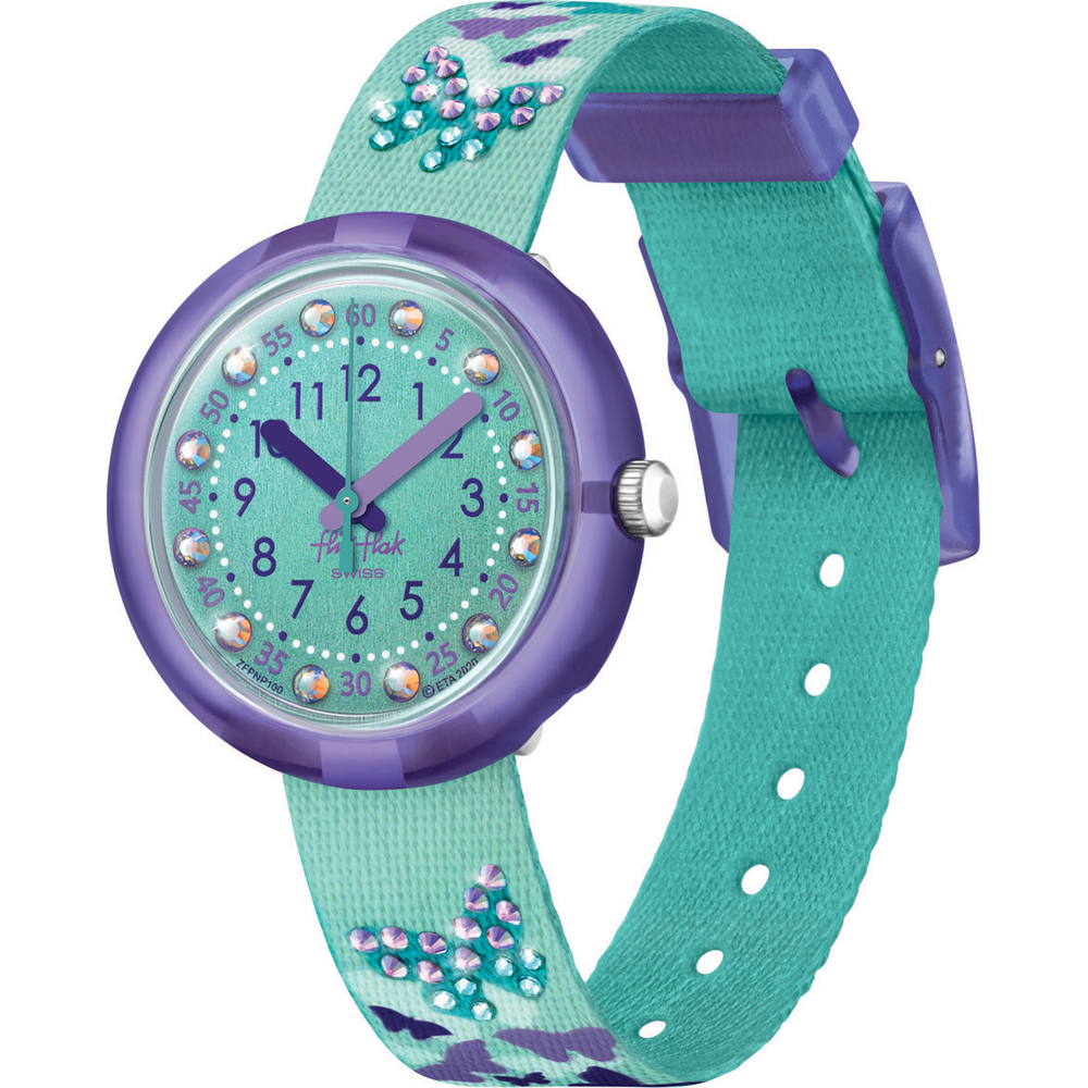 Flik Flak 5+ Power Time FPNP100 Sparkling Butterfly Horloge