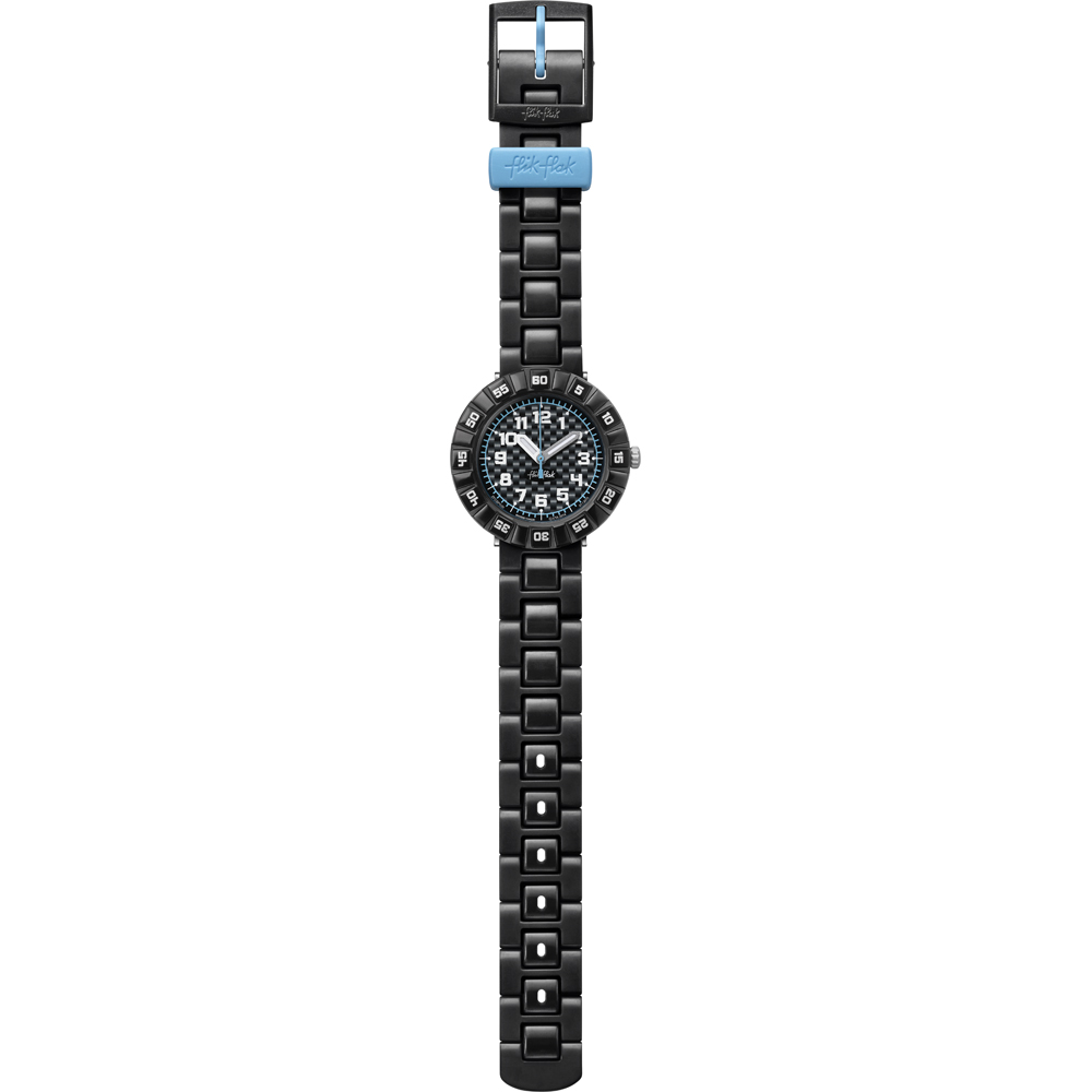 Flik Flak 7+ Power Time FCSP020 Seriously Black Horloge