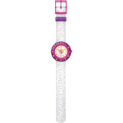 Flik Flak 7+ Power Time FCSP034 Swirly Glitter Horloge