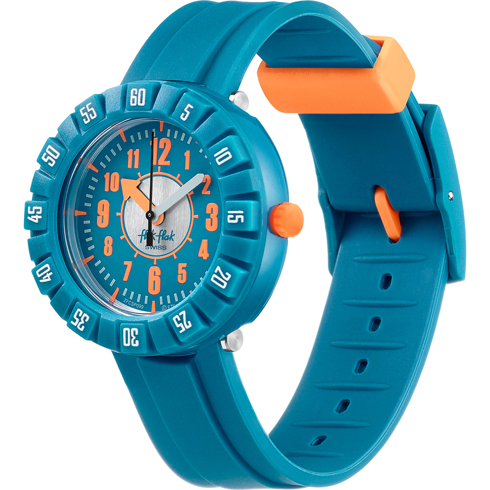 Flik Flak 7+ Power Time FCSP099 Teal my mind Horloge