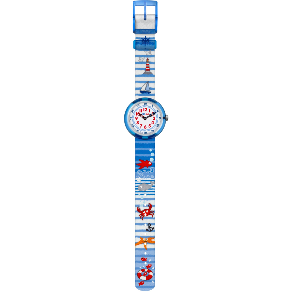 Flik Flak 3+ Story Time FBNP020 Water Stripes Horloge