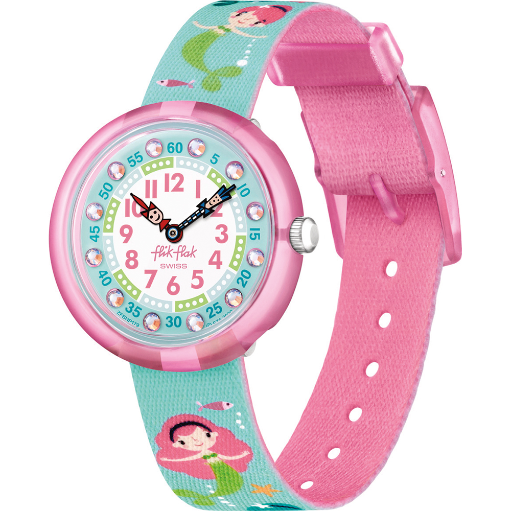 Flik Flak 3+ Story Time FBNP179 Mermalicious Horloge