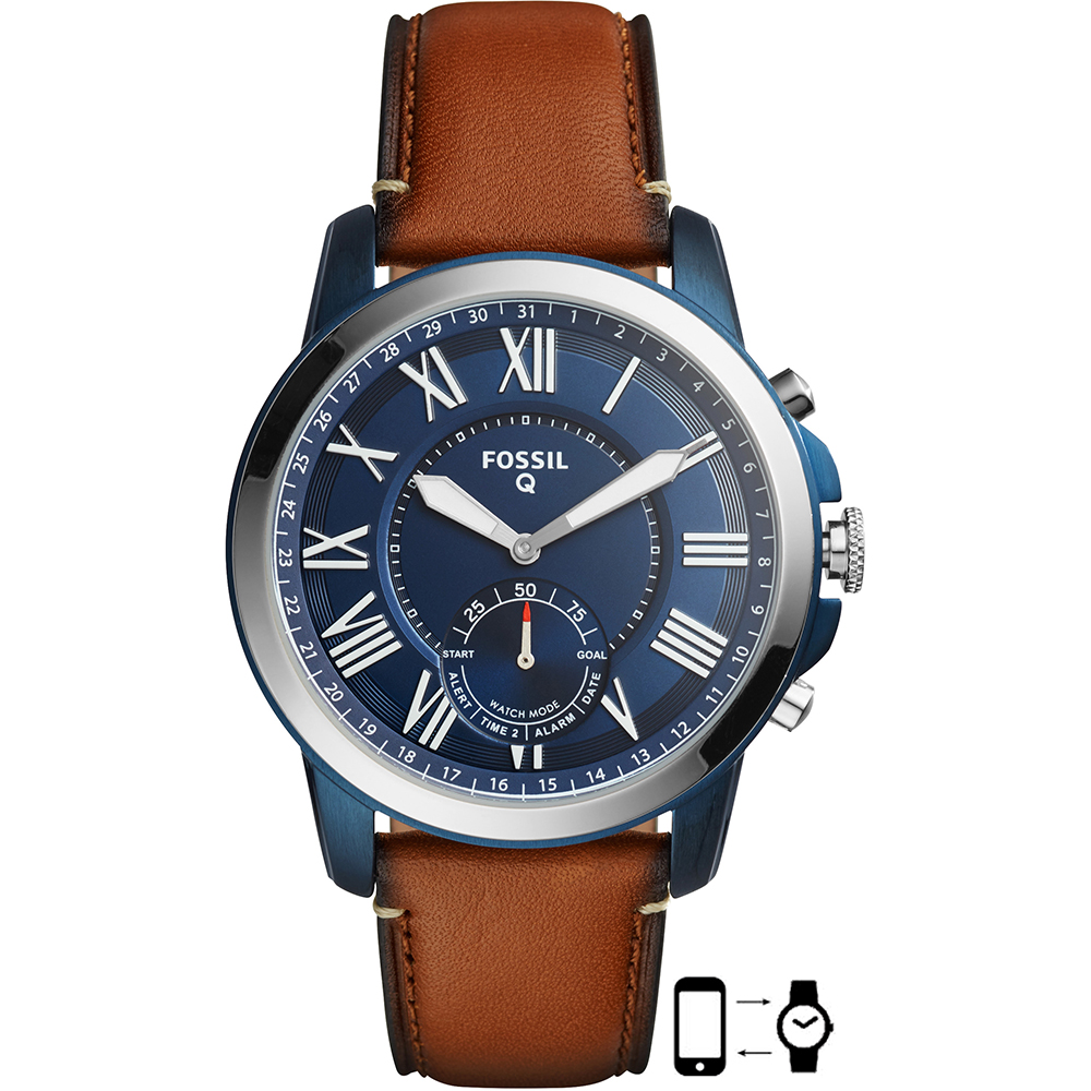 Fossil Hybrid HR FTW1147 Q Grant Horloge