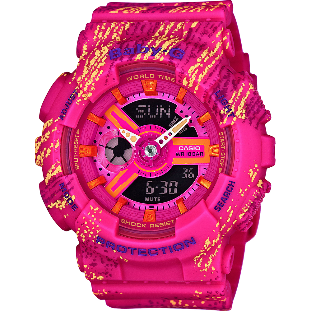 G-Shock Baby-G BA-110TX-4AER Textile Colors Horloge