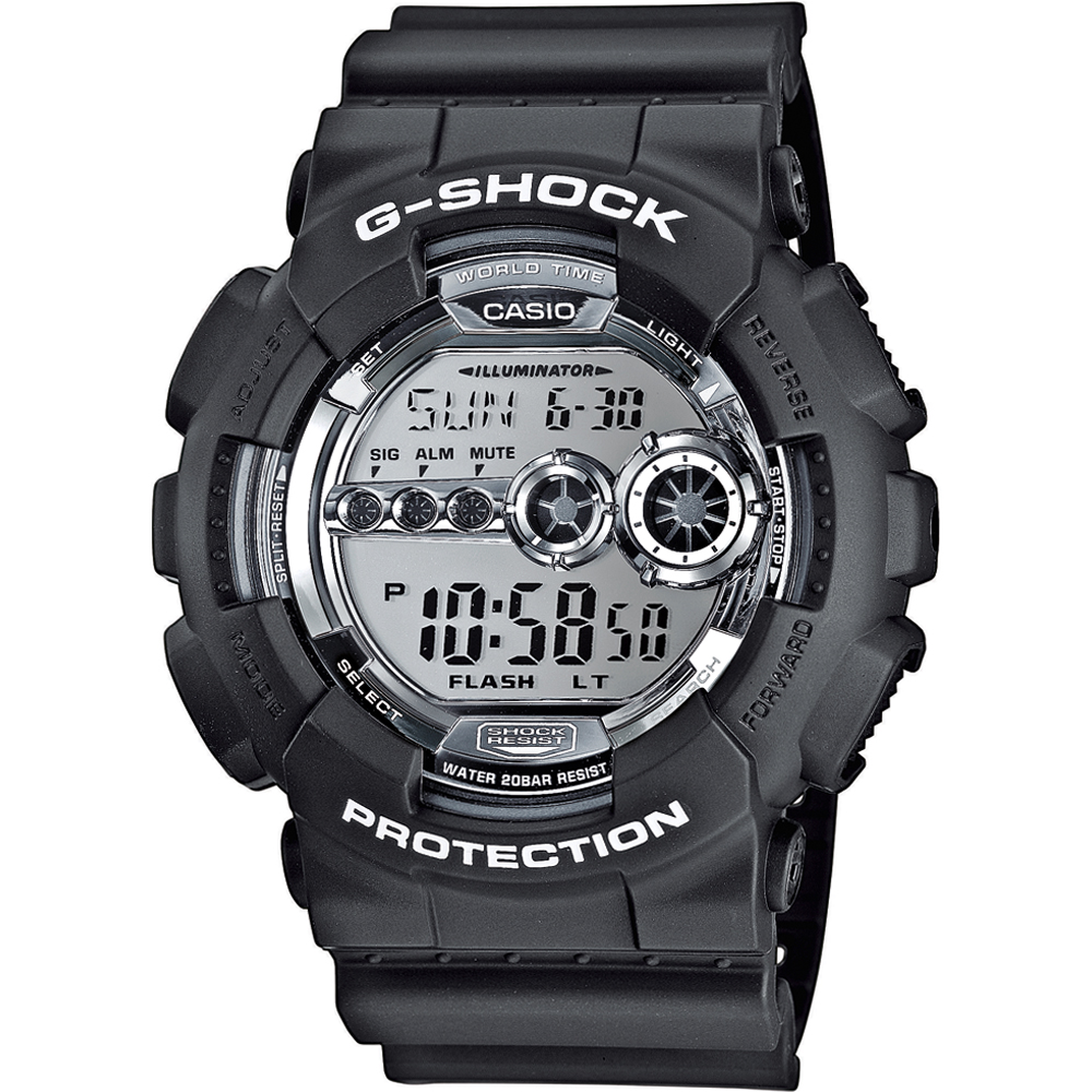 G-Shock Classic Style GD-100BW-1 Black & White Horloge