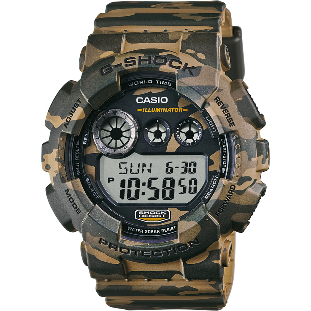 G-Shock Classic Style GD-120CM-5 Camouflage Horloge