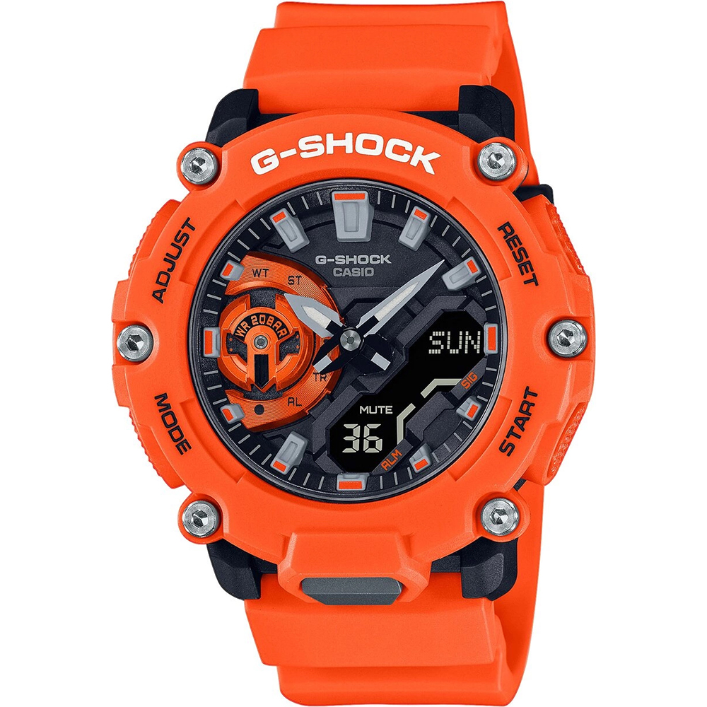 G-Shock Classic Style GA-2200M-4AER Carbon Core Guard horloge • EAN:  4549526307188 • Horloge.nl