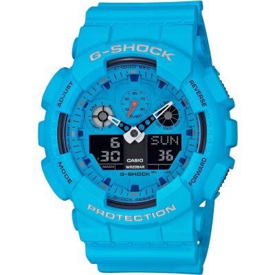 G-Shock Classic Style GA-100RS-2A Ana-Digi - Hot Rock Sounds Horloge