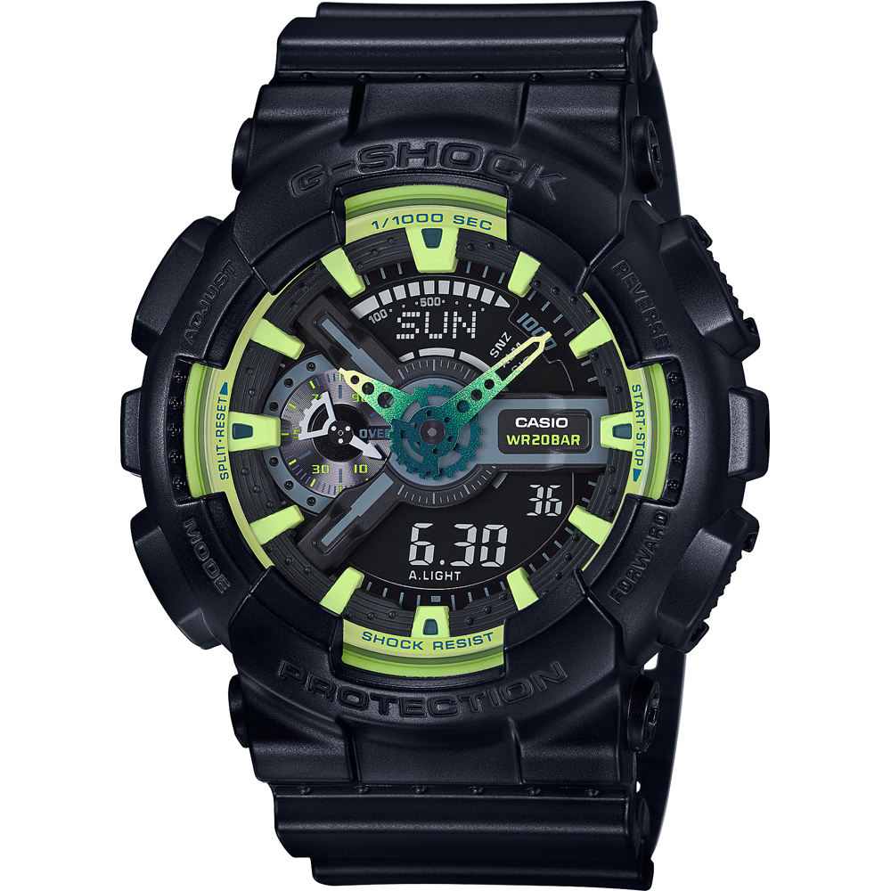 G-Shock Classic Style GA-110LY-1A Classic Lime Horloge