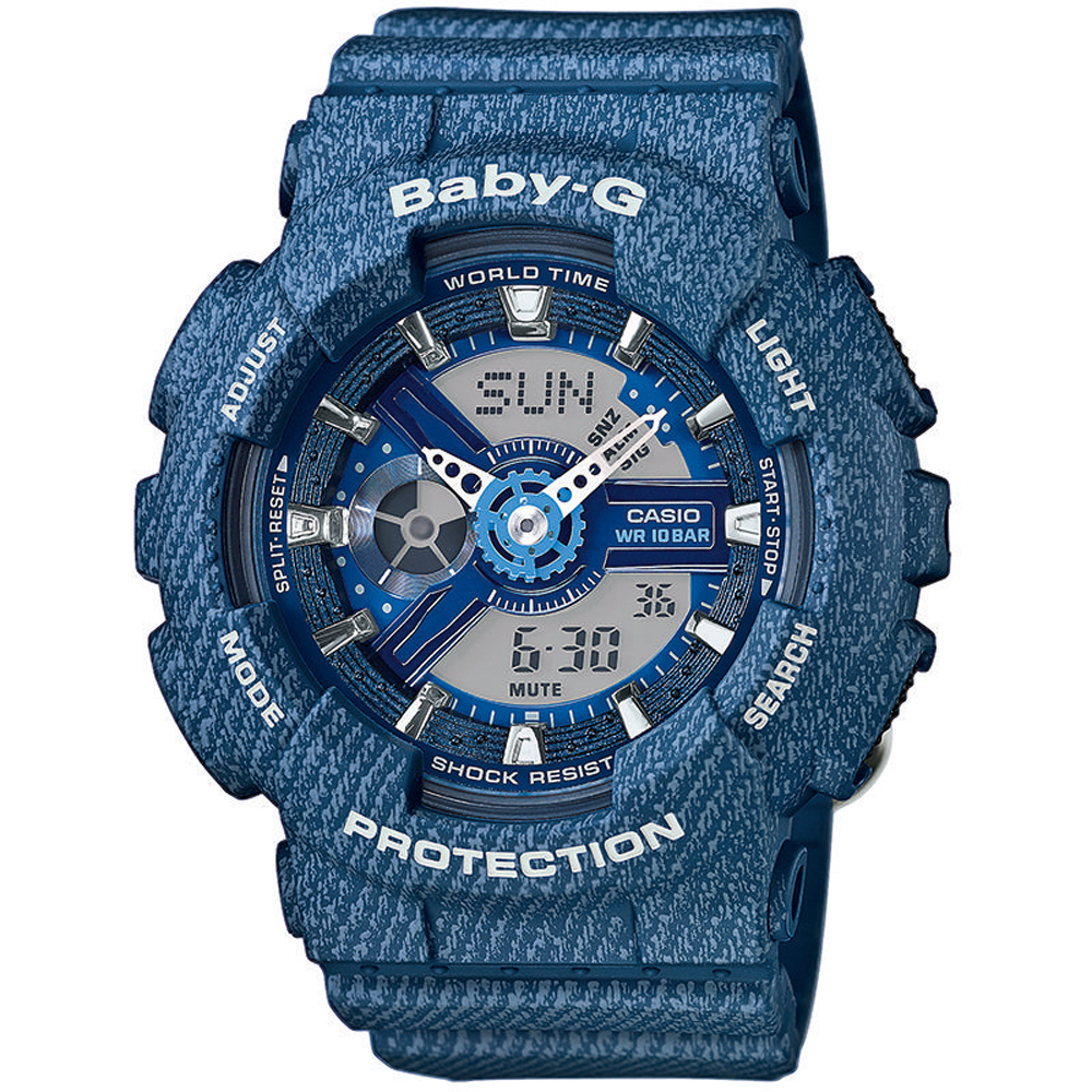 G-Shock Baby-G BA-110DC-2A2ER Denim Color Horloge