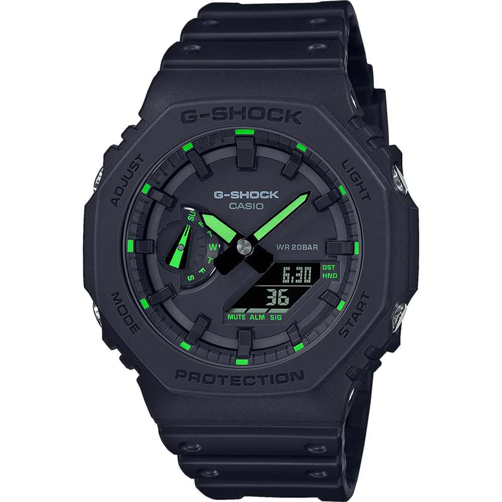 G-Shock Classic Style GA-2100-1A3ER Neon Accent Horloge