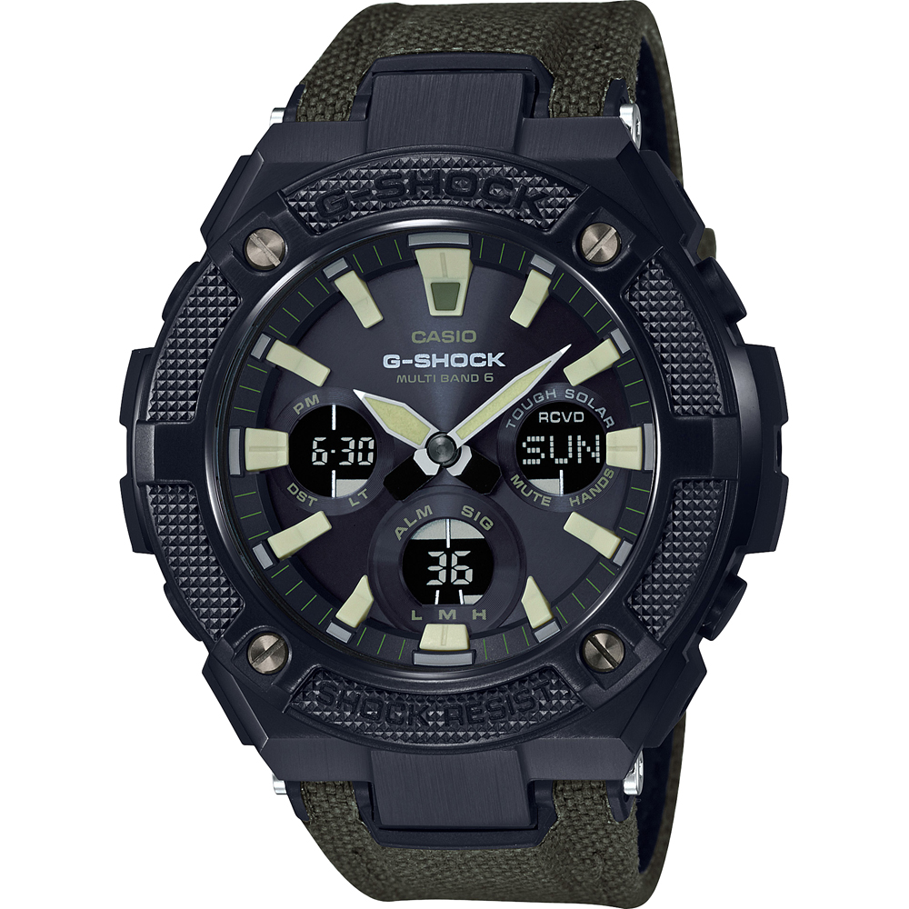 G-Shock G-Steel GST-W130BC-1A3ER G-Steel Tough Leather Horloge