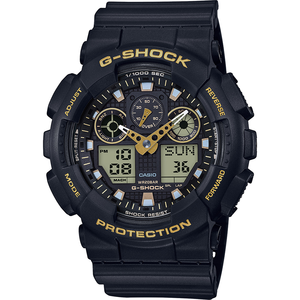 G-Shock Classic Style GA-100GBX-1A9ER Ana-Digi - Garrish Black Horloge