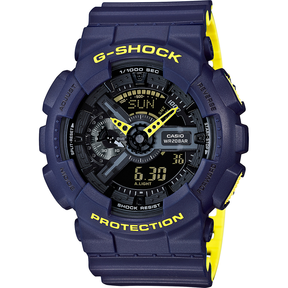 G-Shock Classic Style GA-110LN-2AER Layered Neon Horloge