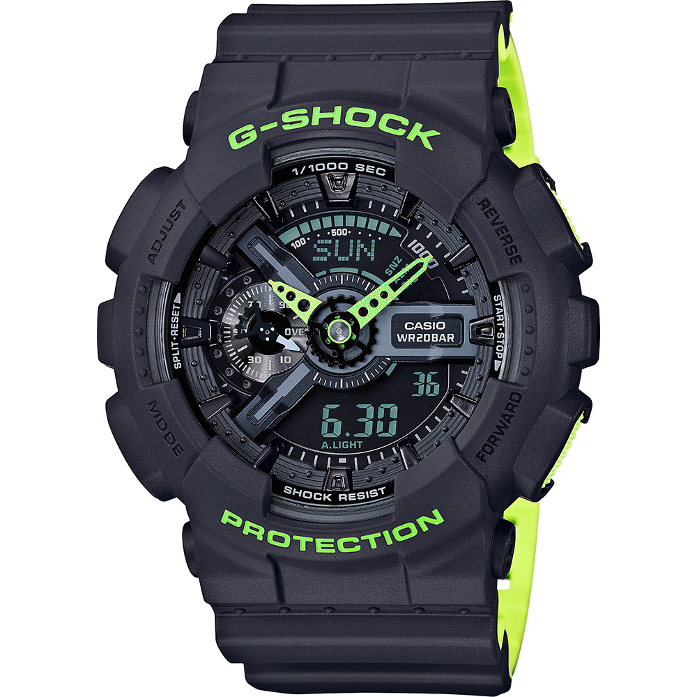 G-Shock Classic Style GA-110LN-8AER Layered Neon Horloge