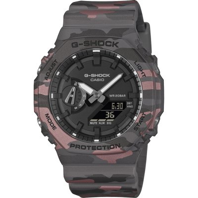 G-Shock Classic Style GA-2100CM-8AER Camo Metallic Horloge