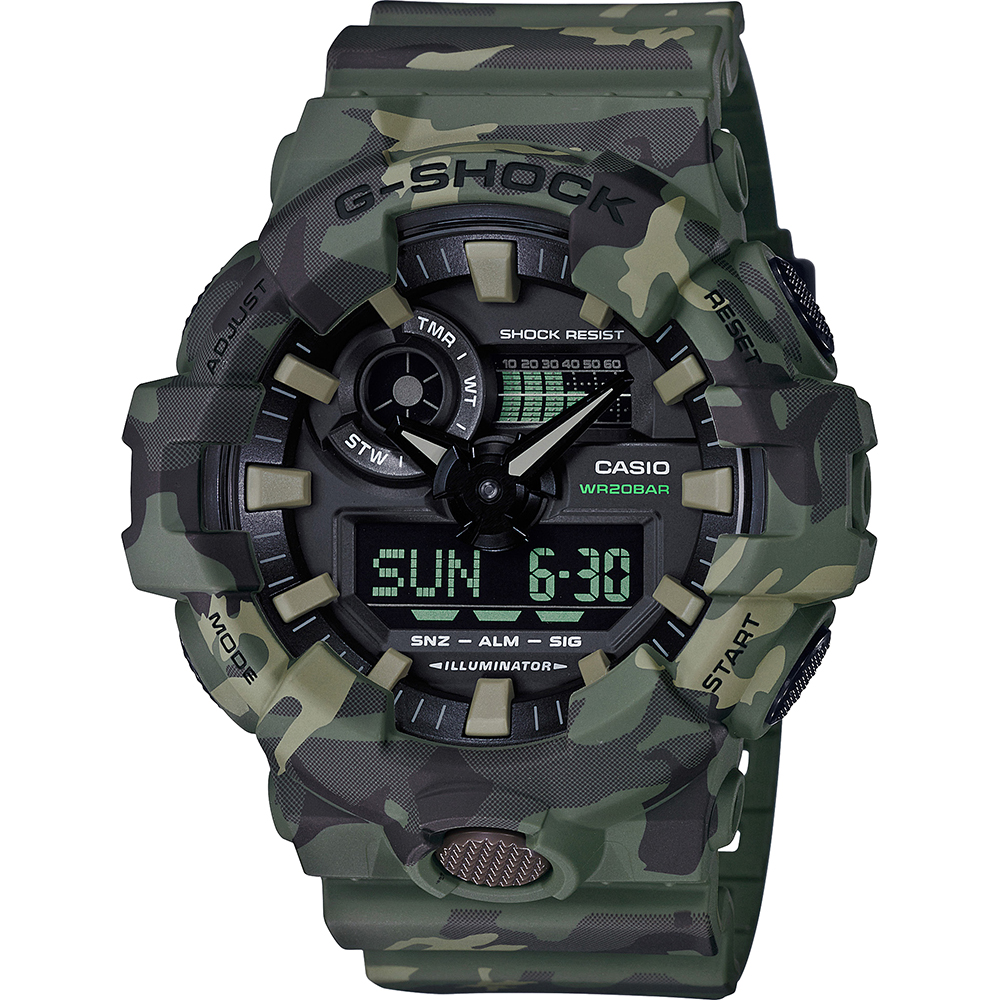 G-Shock Classic Style GA-700CM-3AER Camouflage Horloge