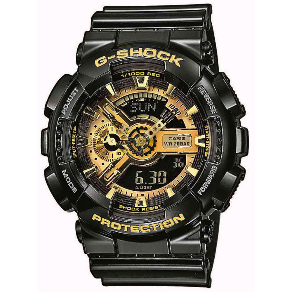 G-Shock Classic Style GA-110GB-1AER Garish Black horloge • EAN:  4971850943235 • Horloge.nl