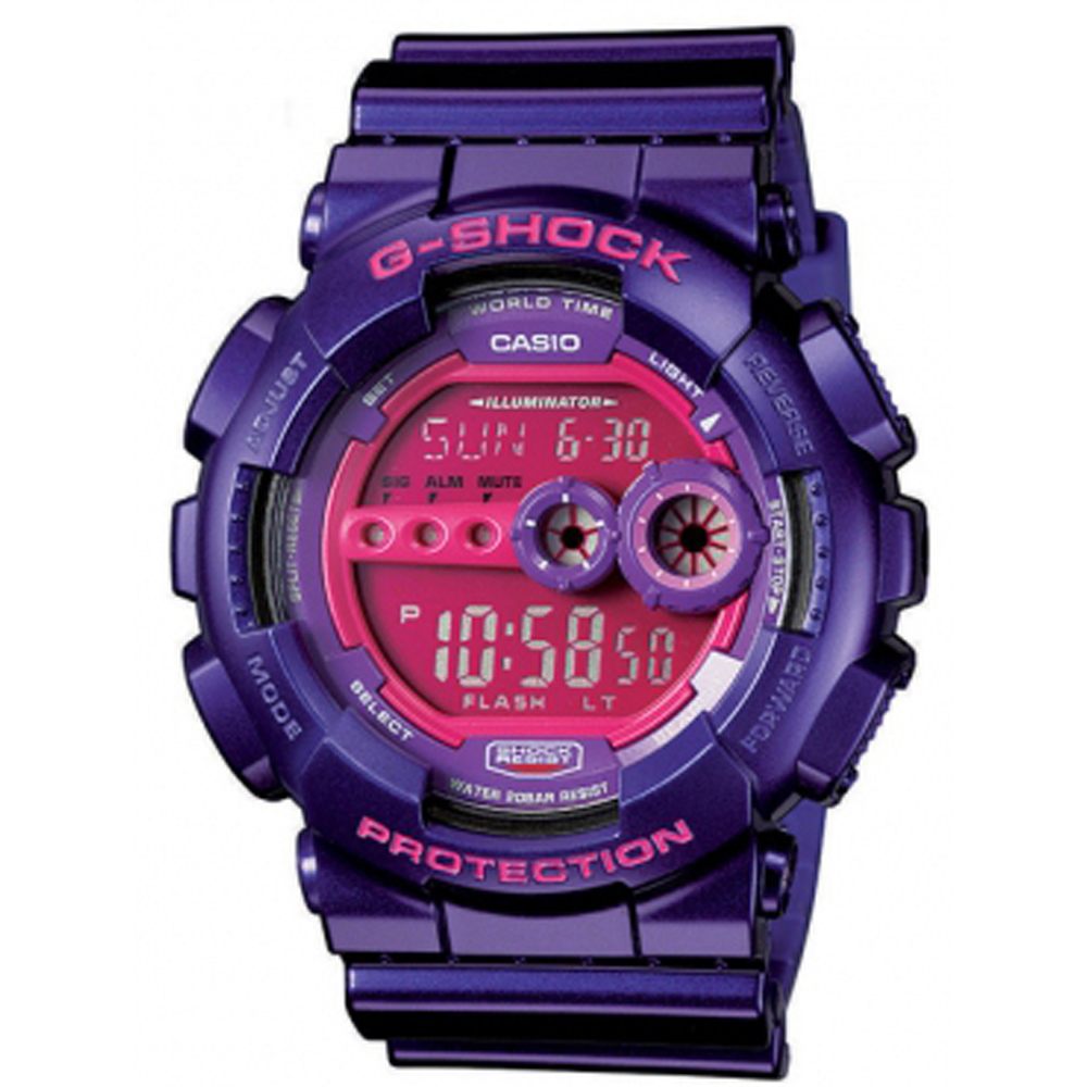 G-Shock Classic Style GD-100SC-6 Shocking Colour Horloge