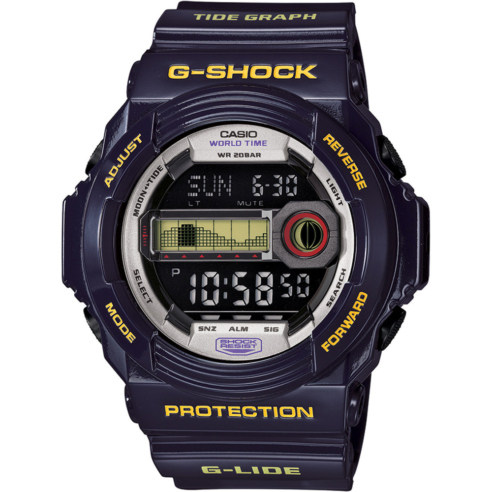 G-Shock Classic Style GLX-150B-6 G-Lide Tide Graph Horloge