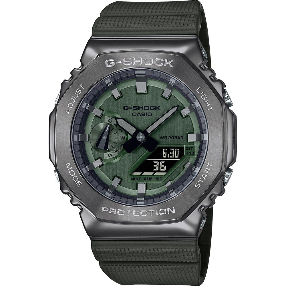 G-Shock G-Metal GM-2100B-3AER Metal Covered CasiOak Horloge