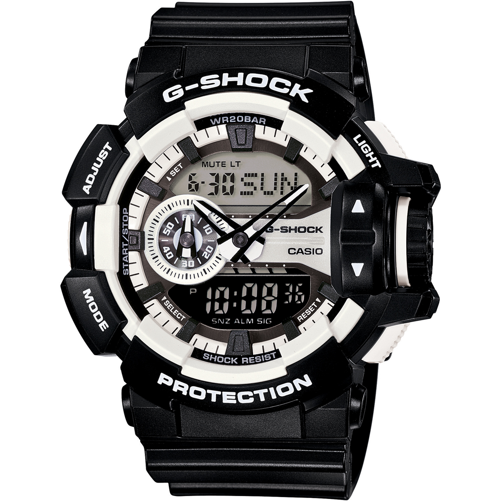 G-Shock Classic Style GA-400-1AER Rotary Switch Horloge