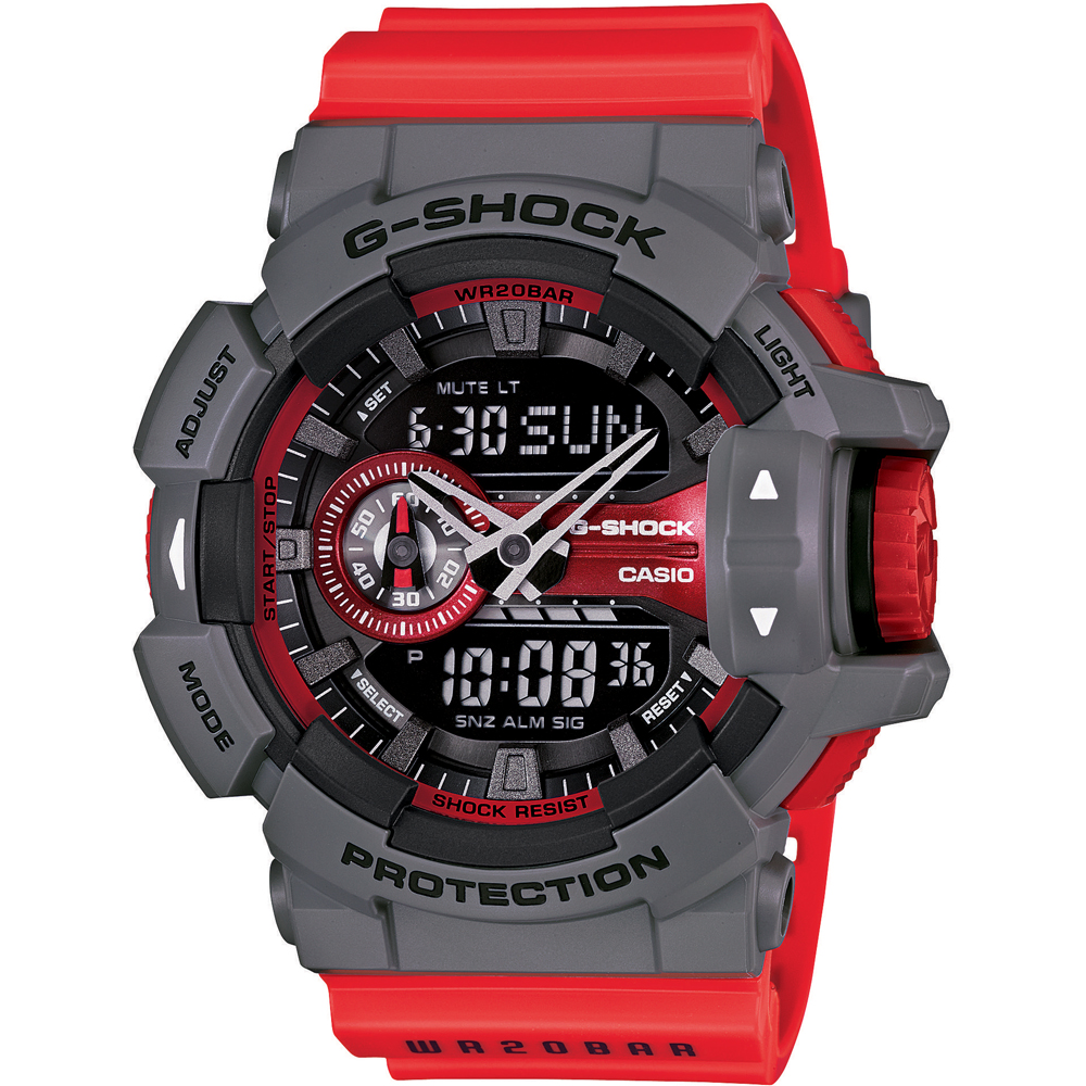 G-Shock Classic Style GA-400-4B Rotary Switch Horloge