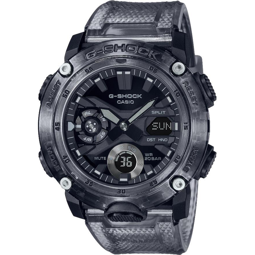 G-Shock Classic Style GA-2000SKE-8AER Carbon Core horloge • EAN:  4549526297885 • Horloge.nl