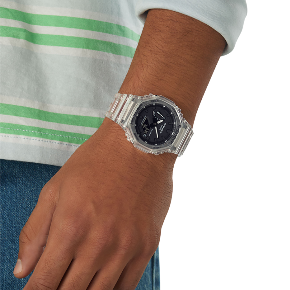 Word gek halfgeleider Willen G-Shock Classic Style GA-2100SKE-7AER Skeleton Series - White horloge •  EAN: 4549526297939 • Horloge.nl