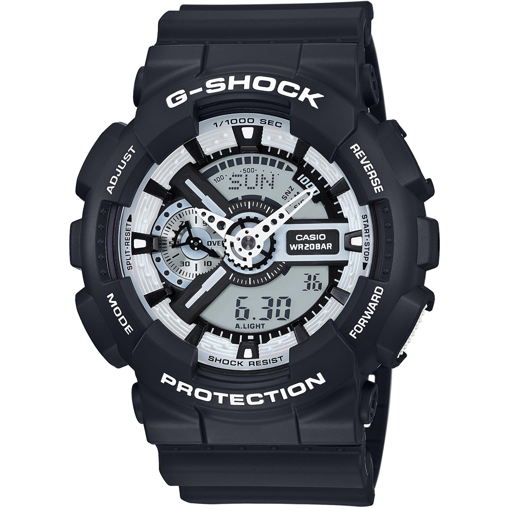 G-Shock Classic Style GA-110BW-1AER Team Zebra Horloge