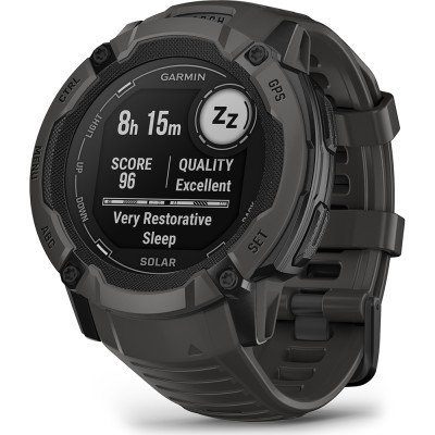 Horloge.nl Garmin Instinct 2X Solar - Graphite 50 mm Robuust solar Multiband GPS smartwatch aanbieding