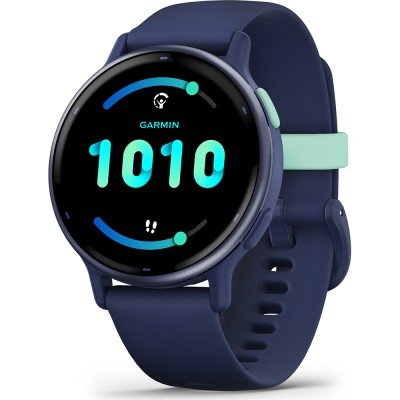 Horloge.nl Garmin Vivoactive 5 - Navy 42 mm Health & fitness GPS smartwatch aanbieding