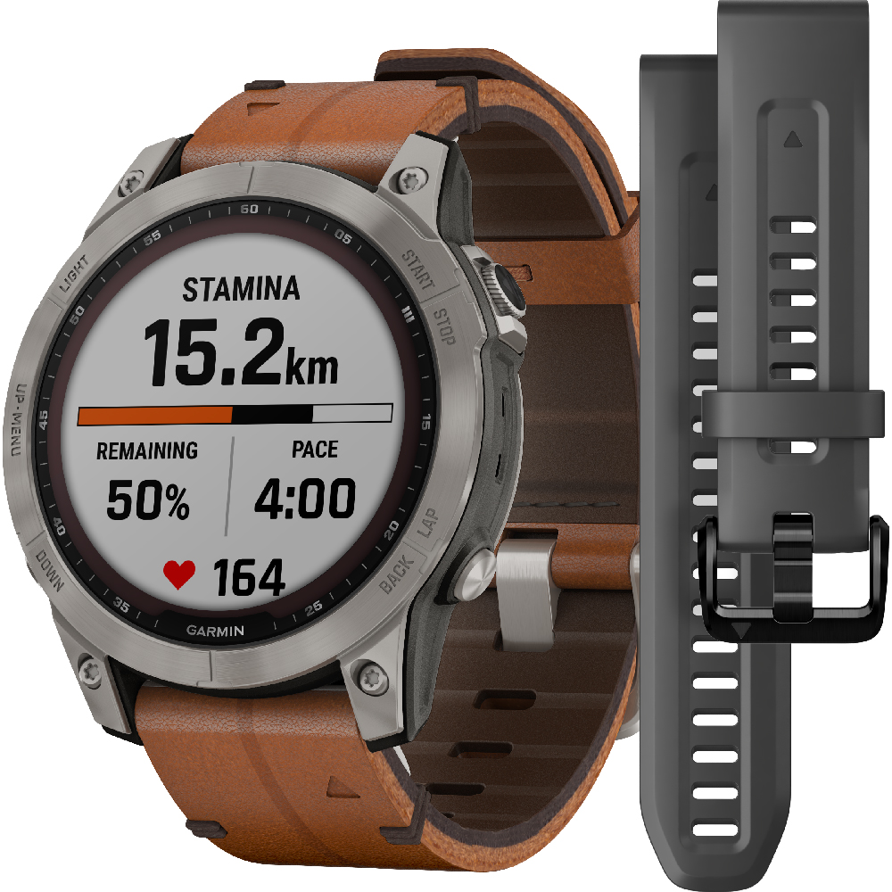 Garmin Fenix 010-02540-31 Fenix 7 Sapphire Solar Horloge