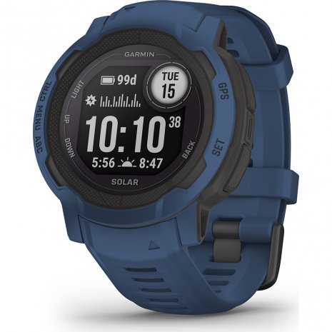 Garmin Instinct 2 Solar - Tidal Blue horloge