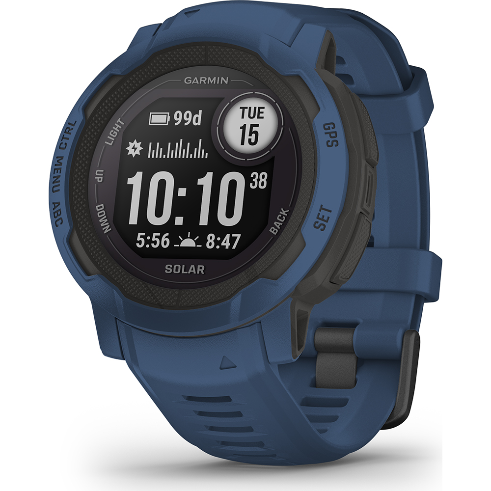 Garmin Instinct 010-02627-06 Instinct 2 Solar - Tidal Blue Horloge