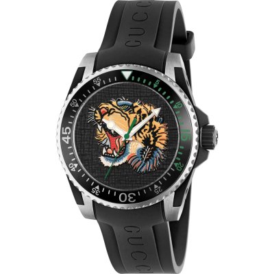 Gucci YA136318-PO1 Dive Tiger Horloge