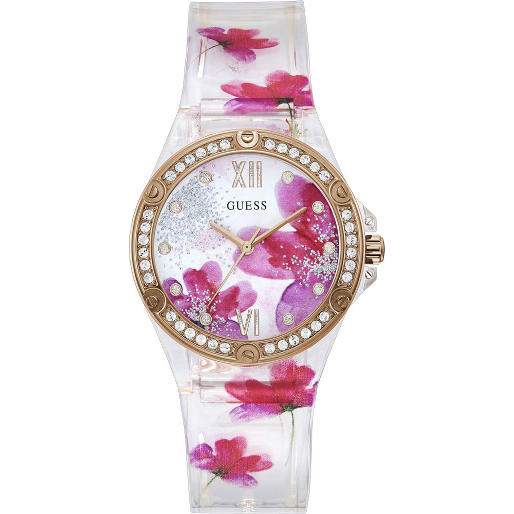 Guess Watches GW0239L1 Clear Bloom Horloge