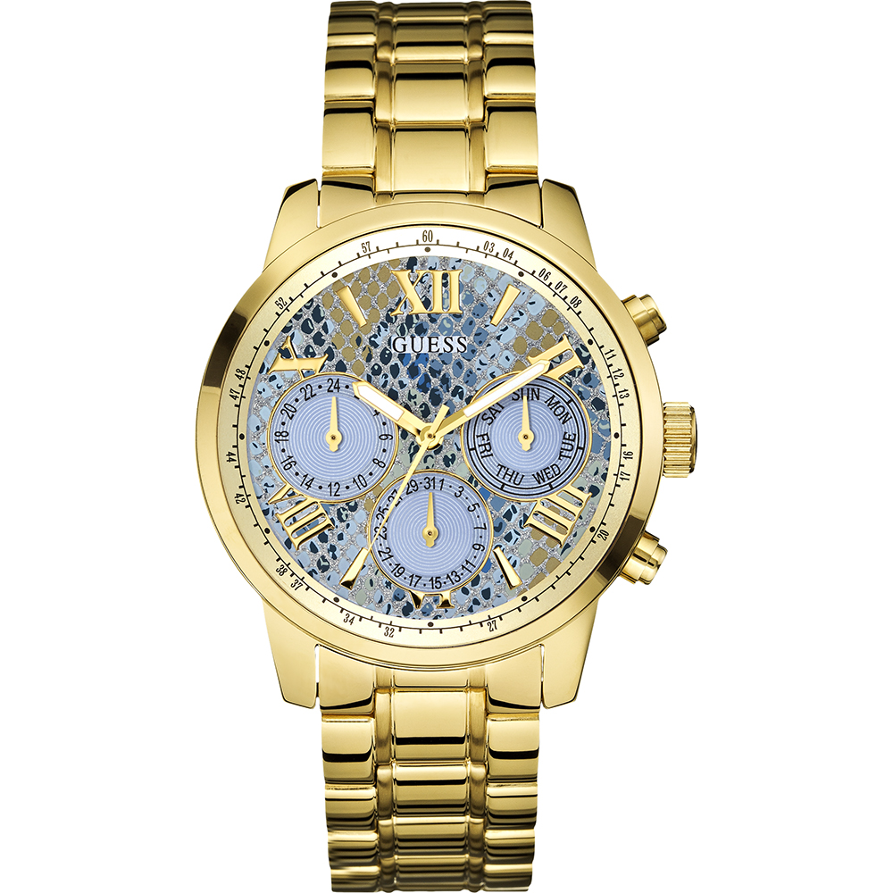 Guess Watch Time 3 hands Sunrise W0330L13