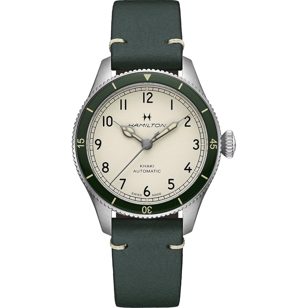 Hamilton Aviation H76255810 Khaki Pilot Pioneer Horloge • EAN