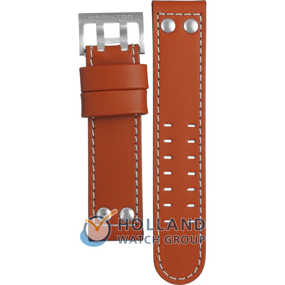 Hamilton banden H690.776.103 Khaki Navy • Officieel merkdealer • Horloge.nl