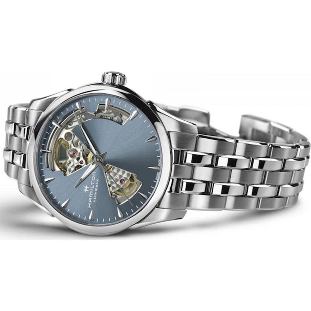 Hamilton Jazzmaster H32215140 Jazzmaster Open Heart horloge • EAN:  7640167040216 • Horloge.nl