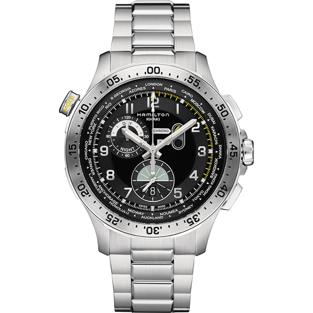 Hamilton Aviation H76714135 Worldtimer horloge