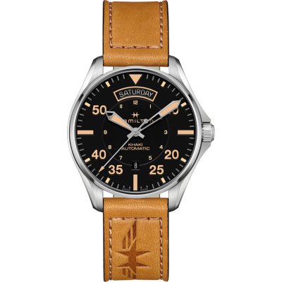 Hamilton Aviation H64645531 Khaki Pilot Horloge