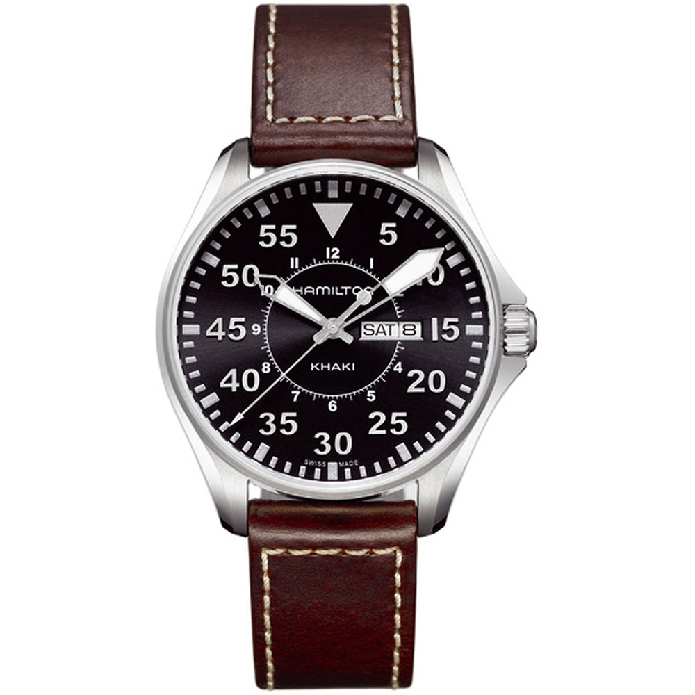 Hamilton Aviation H64611535 Khaki Pilot horloge