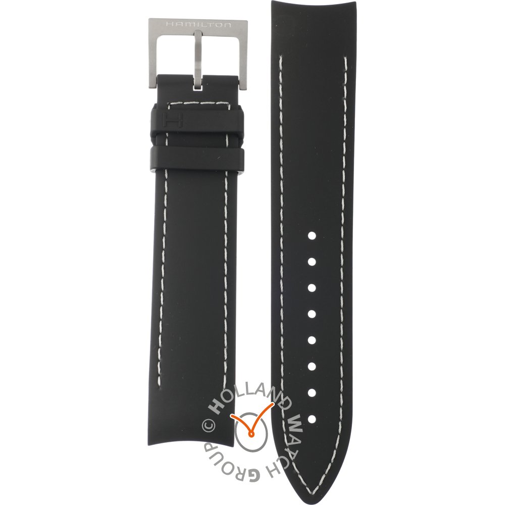 Hamilton Straps H691.776.100 Khaki Navy Horlogeband