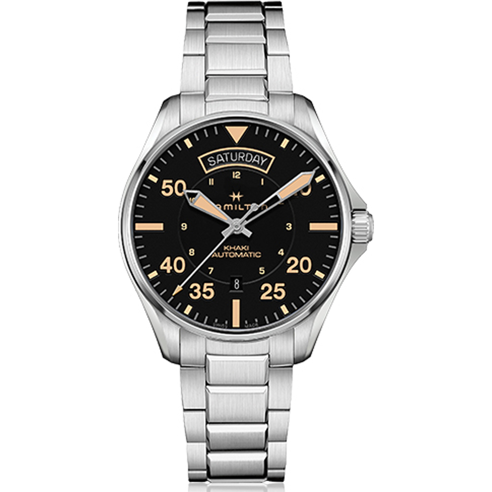Hamilton Aviation H64645131 Khaki Pilot horloge