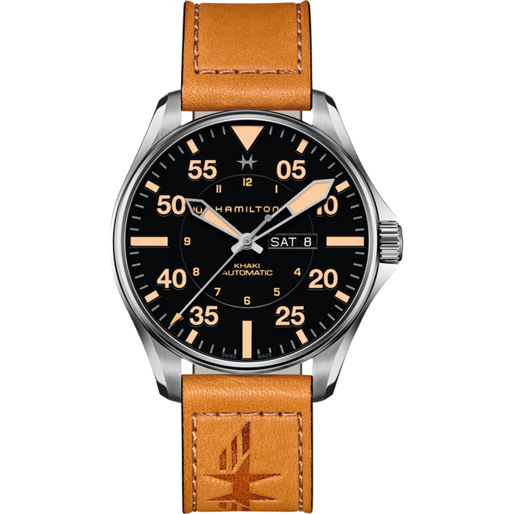 Hamilton Aviation H64725531 Khaki Pilot horloge