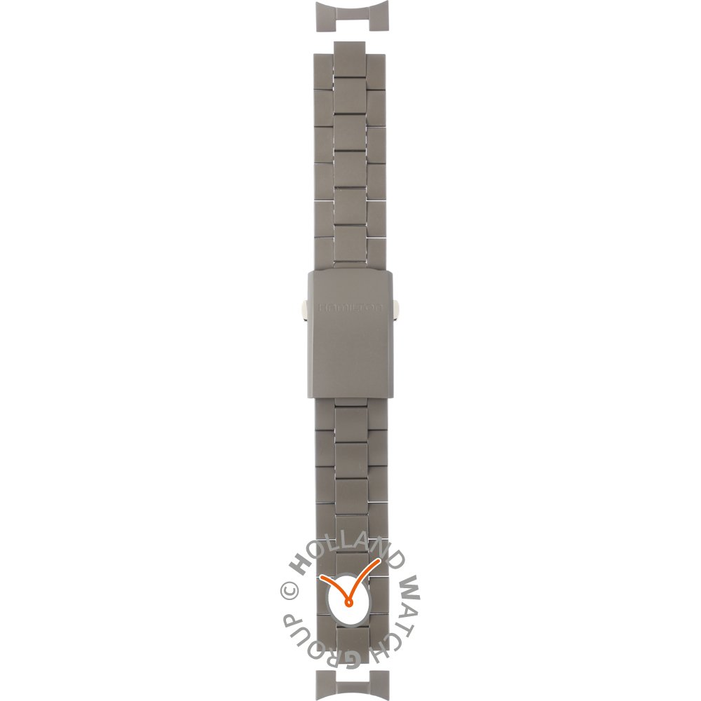 Hamilton Straps H695.705.105 Khaki Titanium Horlogeband